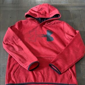 Under Armour Crimson Hoodie with Black Logo